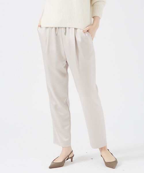 qualite / カリテ パンツ | アセテートサテンドロストパンツ | 詳細11