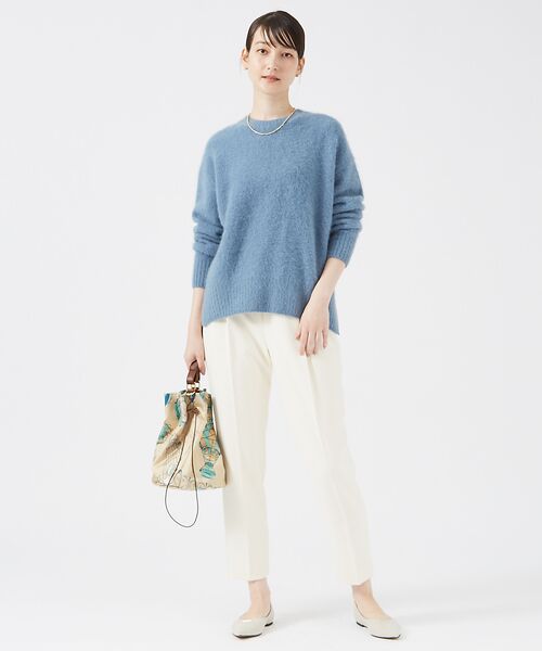 qualite / カリテ パンツ | 【ベストセラー】ダブルクロスセンタープレスパンツ | 詳細14