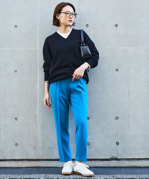 qualite / カリテ パンツ | 【ベストセラー】ダブルクロスセンタープレスパンツ | 詳細27