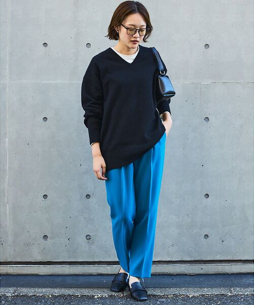 qualite / カリテ パンツ | 【ベストセラー】ダブルクロスセンタープレスパンツ | 詳細28