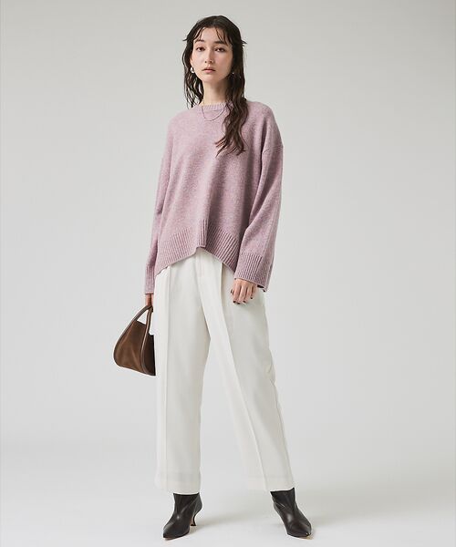 qualite / カリテ パンツ | マットサテンストレートパンツ | 詳細15