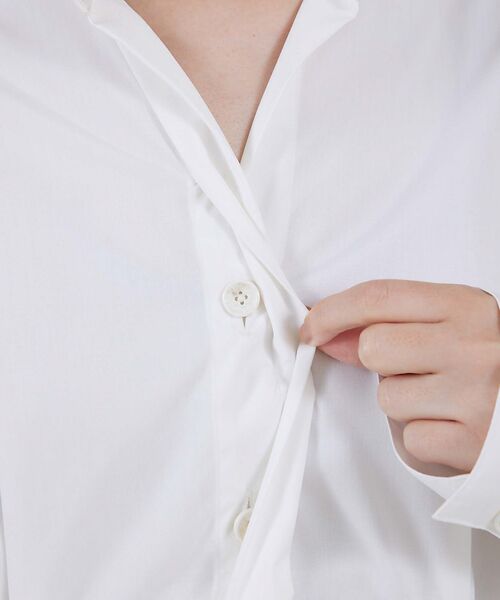 qualite / カリテ ワンピース | ウエストギャザーシャツワンピース | 詳細13