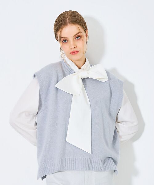 qualite / カリテ ベスト | ウールグアイウールニットベスト | 詳細20