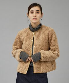 【TRADITIONAL WEATHERWEAR】キルティングボアブルゾン