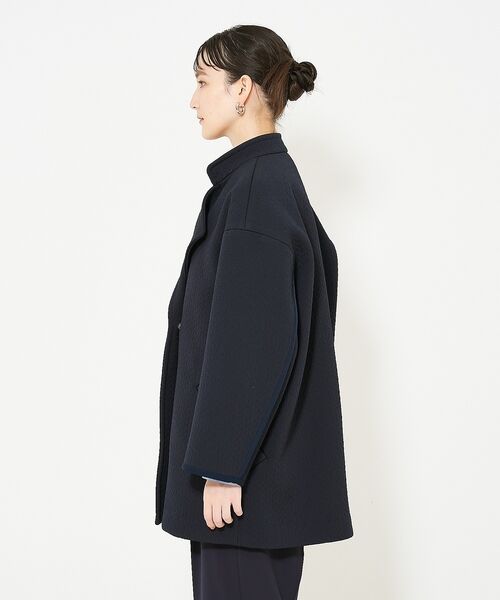 qualite / カリテ アウター | ヘリンボンジャガードコート | 詳細10