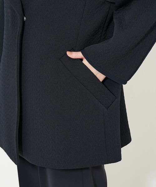 qualite / カリテ アウター | ヘリンボンジャガードコート | 詳細13