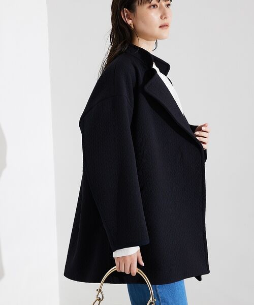 qualite / カリテ アウター | ヘリンボンジャガードコート | 詳細19