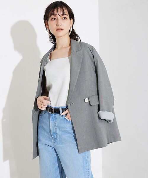 qualite / カリテ キャミソール・チューブトップ | ラメスクエアノースリーブニット | 詳細1