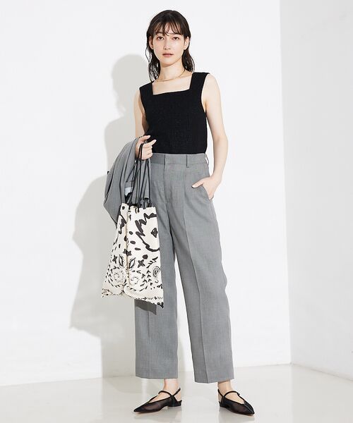 qualite / カリテ キャミソール・チューブトップ | ラメスクエアノースリーブニット | 詳細16