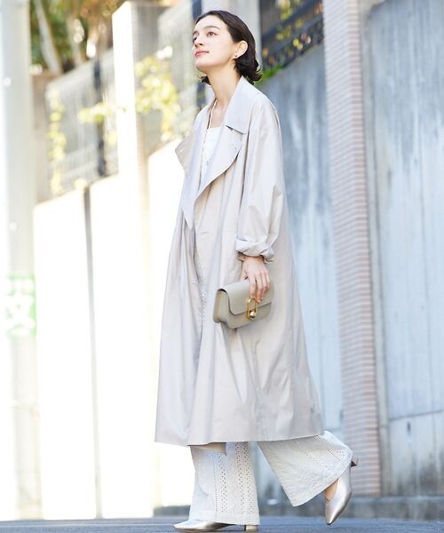 qualite / カリテ トレンチコート | ライトタフタコート | 詳細8