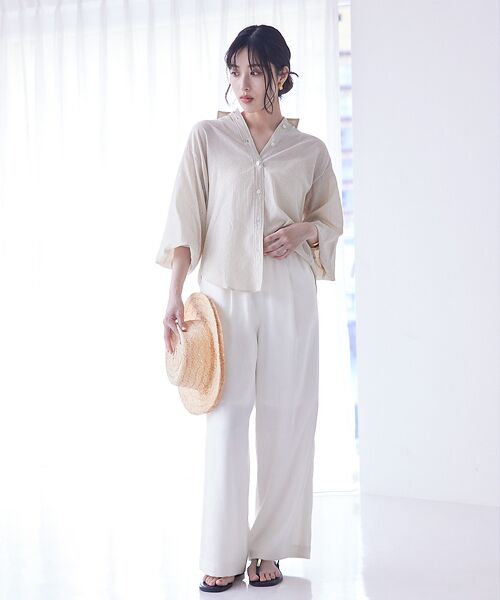 qualite / カリテ シャツ・ブラウス | カシュクールレギュラーシャツ | 詳細1