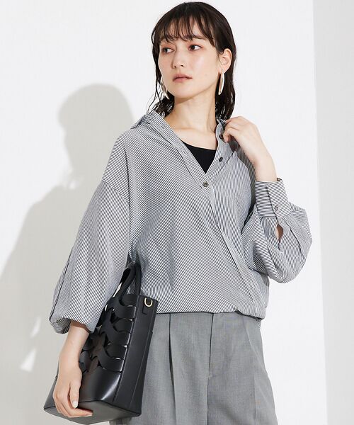 qualite / カリテ シャツ・ブラウス | カシュクールレギュラーシャツ | 詳細19