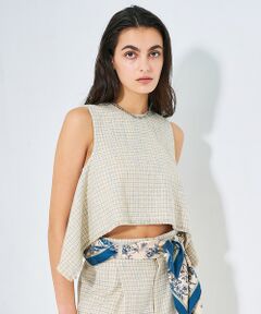 qualite / カリテ キャミソール・チューブトップ | ミックスカラーツイードノースリーブ