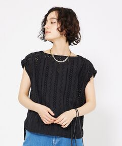 qualite / カリテ シャツ・ブラウス | オーバーレースパフブラウス