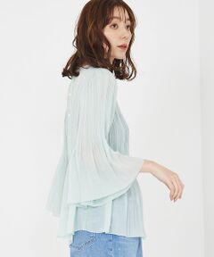 qualite / カリテ シャツ・ブラウス | ランダムプリーツフレアーブラウス