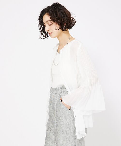 qualite / カリテ シャツ・ブラウス | ランダムプリーツフレアーブラウス | 詳細6