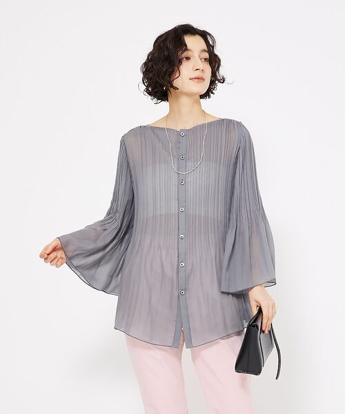 qualite / カリテ シャツ・ブラウス | ランダムプリーツフレアーブラウス | 詳細10