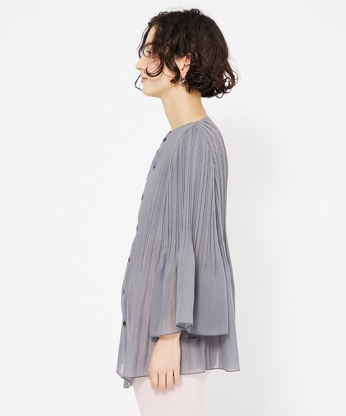 qualite / カリテ シャツ・ブラウス | ランダムプリーツフレアーブラウス | 詳細11