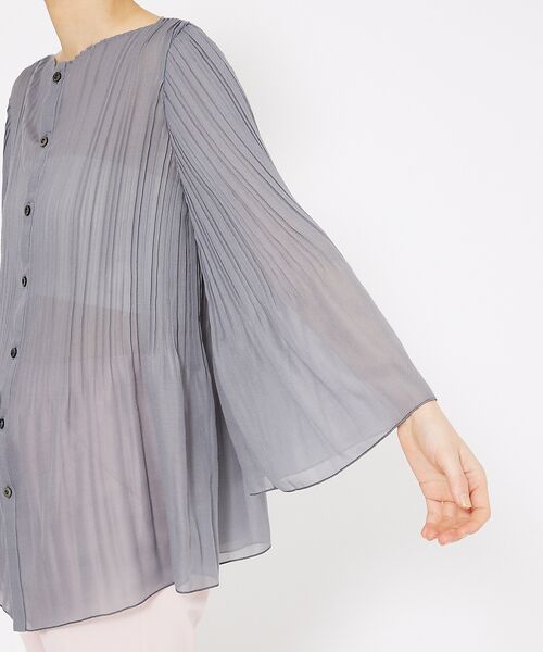 qualite / カリテ シャツ・ブラウス | ランダムプリーツフレアーブラウス | 詳細14