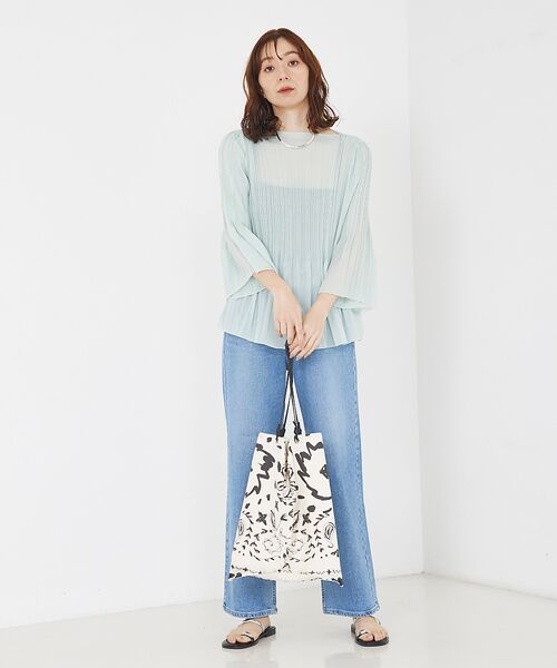 qualite / カリテ シャツ・ブラウス | ランダムプリーツフレアーブラウス | 詳細23