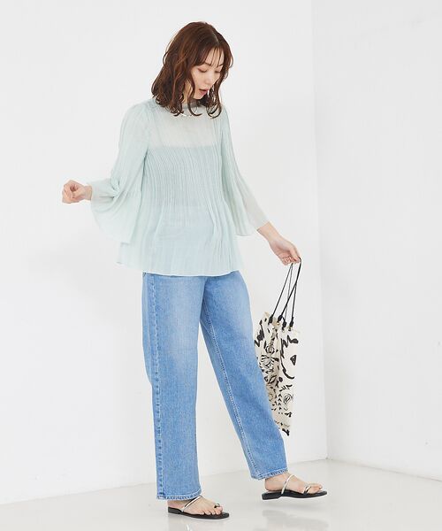 qualite / カリテ シャツ・ブラウス | ランダムプリーツフレアーブラウス | 詳細24