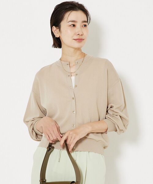 qualite / カリテ カーディガン・ボレロ | コットンナイロンハイゲージニットカーデ | 詳細15