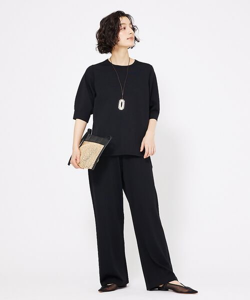 qualite / カリテ パンツ | レーヨンストレッチストレートパンツ | 詳細1