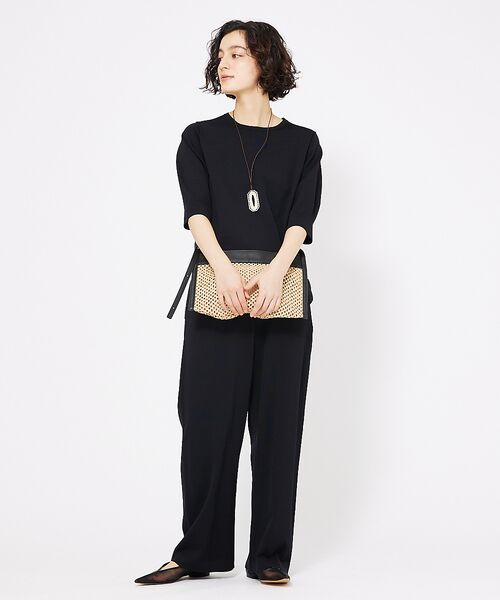 qualite / カリテ パンツ | レーヨンストレッチストレートパンツ | 詳細10