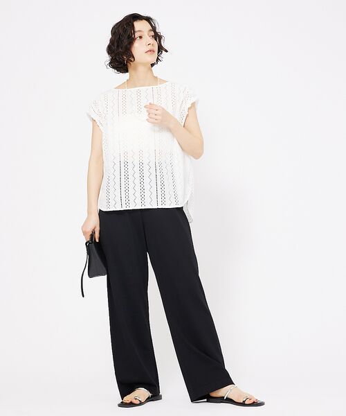 qualite / カリテ パンツ | レーヨンストレッチストレートパンツ | 詳細7