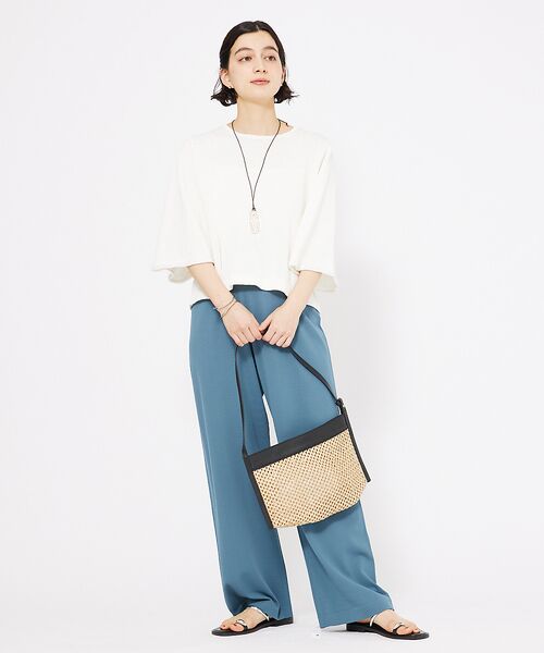 qualite / カリテ パンツ | レーヨンストレッチストレートパンツ | 詳細11