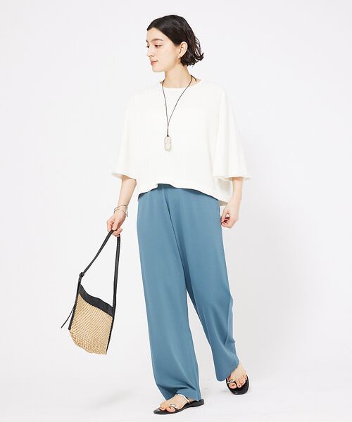 qualite / カリテ パンツ | レーヨンストレッチストレートパンツ | 詳細12