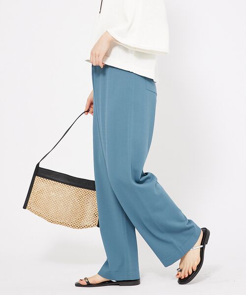 qualite / カリテ パンツ | レーヨンストレッチストレートパンツ | 詳細13