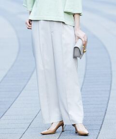 qualite / カリテ スラックス・ドレスパンツ | シャークスキンストレートパンツ