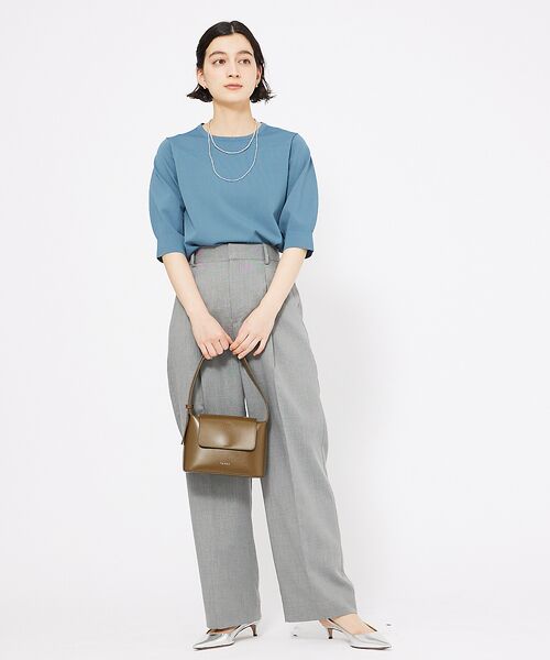 qualite / カリテ スラックス・ドレスパンツ | シャークスキンストレートパンツ | 詳細1