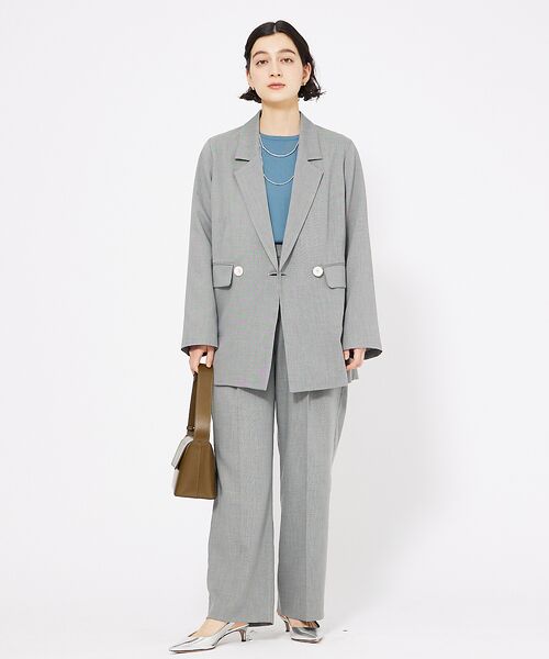 qualite / カリテ スラックス・ドレスパンツ | シャークスキンストレートパンツ | 詳細2