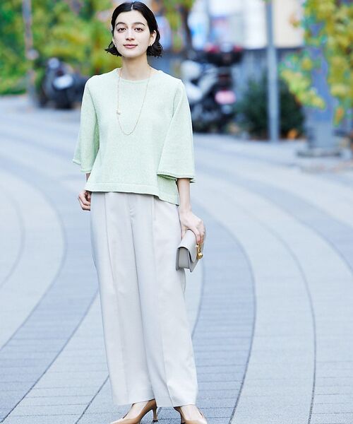 qualite / カリテ スラックス・ドレスパンツ | シャークスキンストレートパンツ | 詳細4