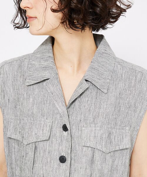 qualite / カリテ ベスト | ラメスラブリネンサファリジレ | 詳細11