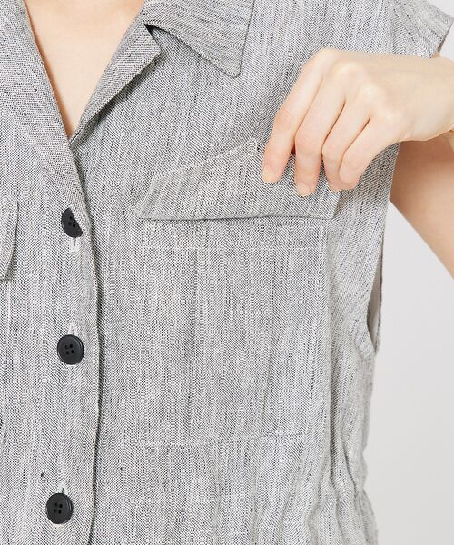 qualite / カリテ ベスト | ラメスラブリネンサファリジレ | 詳細14