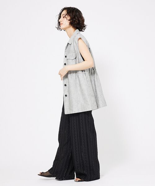 qualite / カリテ ベスト | ラメスラブリネンサファリジレ | 詳細19
