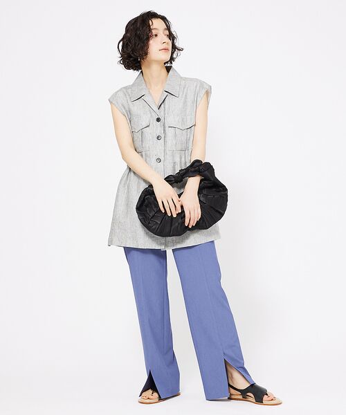 qualite / カリテ ベスト | ラメスラブリネンサファリジレ | 詳細20