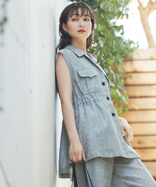 qualite / カリテ ベスト | ラメスラブリネンサファリジレ | 詳細22