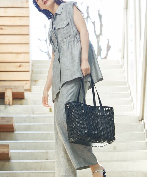 qualite / カリテ ベスト | ラメスラブリネンサファリジレ | 詳細23