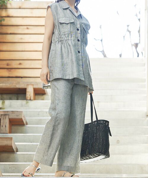 qualite / カリテ ベスト | ラメスラブリネンサファリジレ | 詳細24