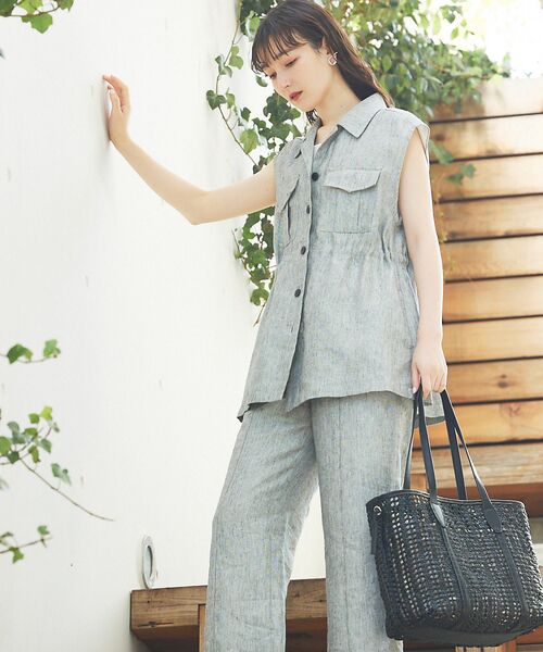 qualite / カリテ ベスト | ラメスラブリネンサファリジレ | 詳細4