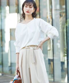 qualite / カリテ シャツ・ブラウス | 2WAYストレッチタックブラウス