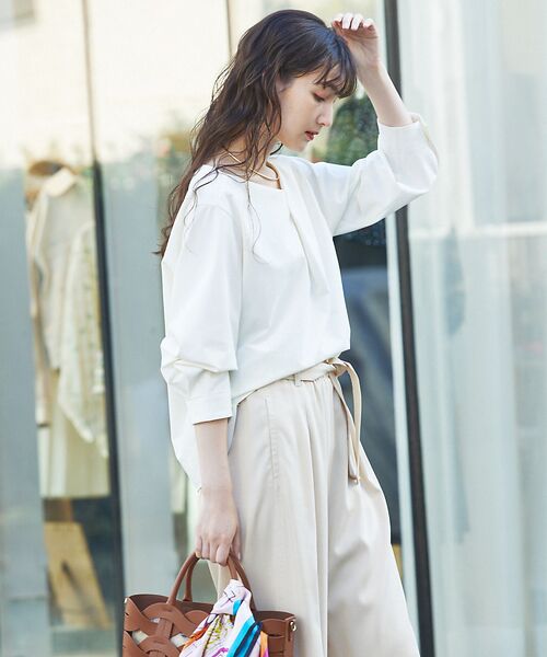 qualite / カリテ シャツ・ブラウス | 2WAYストレッチタックブラウス | 詳細2