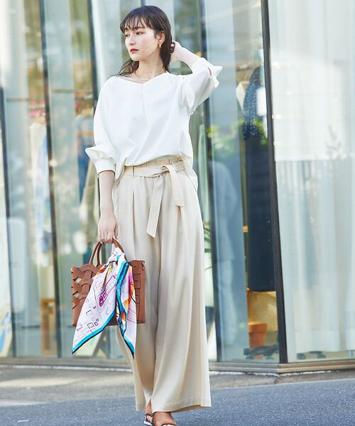 qualite / カリテ シャツ・ブラウス | 2WAYストレッチタックブラウス | 詳細3