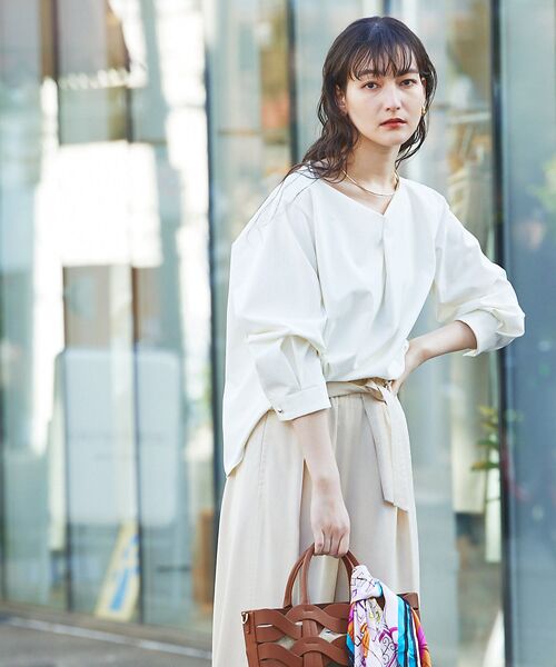 qualite / カリテ シャツ・ブラウス | 2WAYストレッチタックブラウス | 詳細4