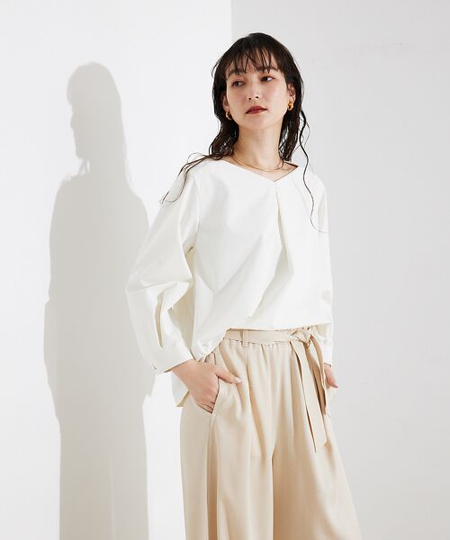 qualite / カリテ シャツ・ブラウス | 2WAYストレッチタックブラウス | 詳細8
