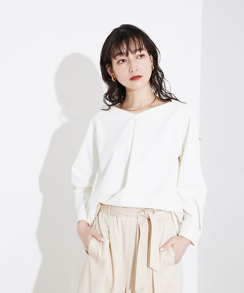 qualite / カリテ シャツ・ブラウス | 2WAYストレッチタックブラウス | 詳細9